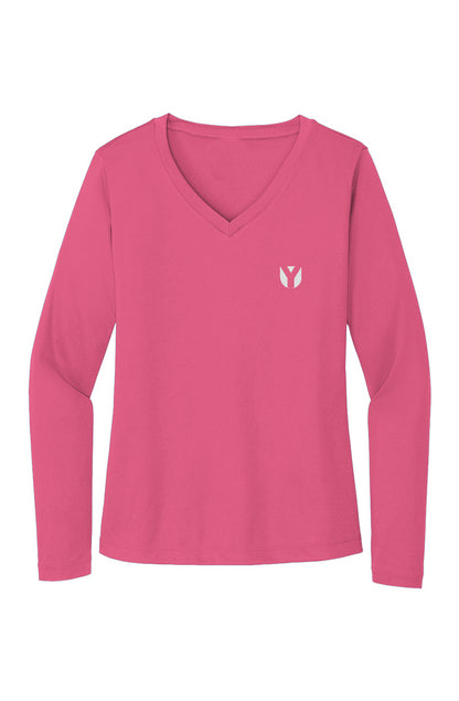 Sport-Tek Ladies Long Sleeve Tee (White)
