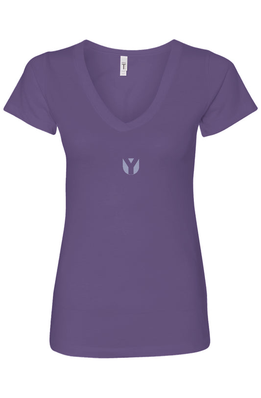Short Sleeve V-Neck (plum)