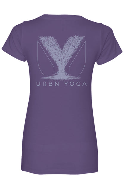 Short Sleeve V-Neck (plum)